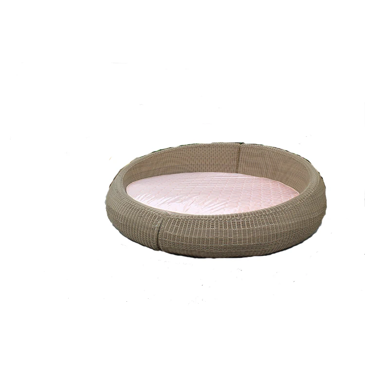 Bedroom Wicker Furniture Sofa Bed Rattan KD Big Round Bed