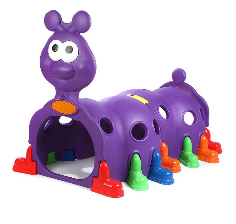 Cartoon  kids plastic play tunnel kindergarten toys for sale