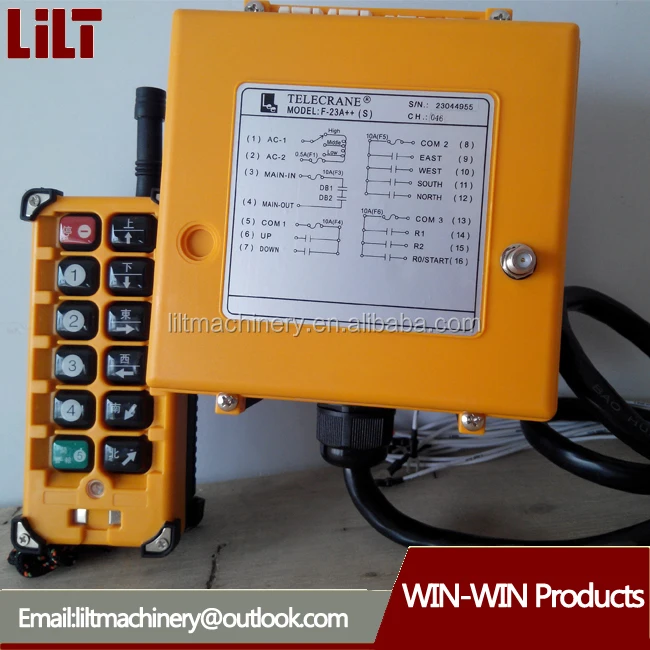 Bridge crane, overhead crane industrial hoist wireless crane radio remote control F23A++