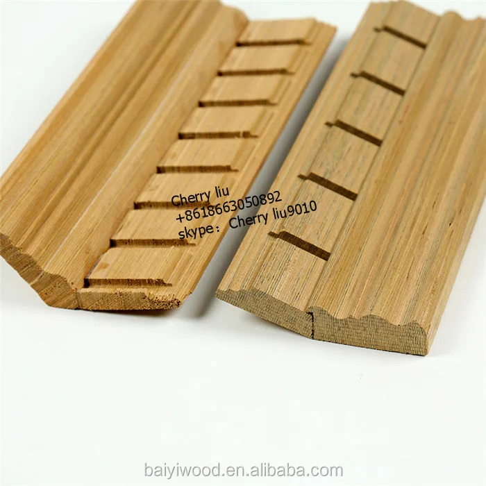 
decorative Recon teak wood beading margin moulding 
