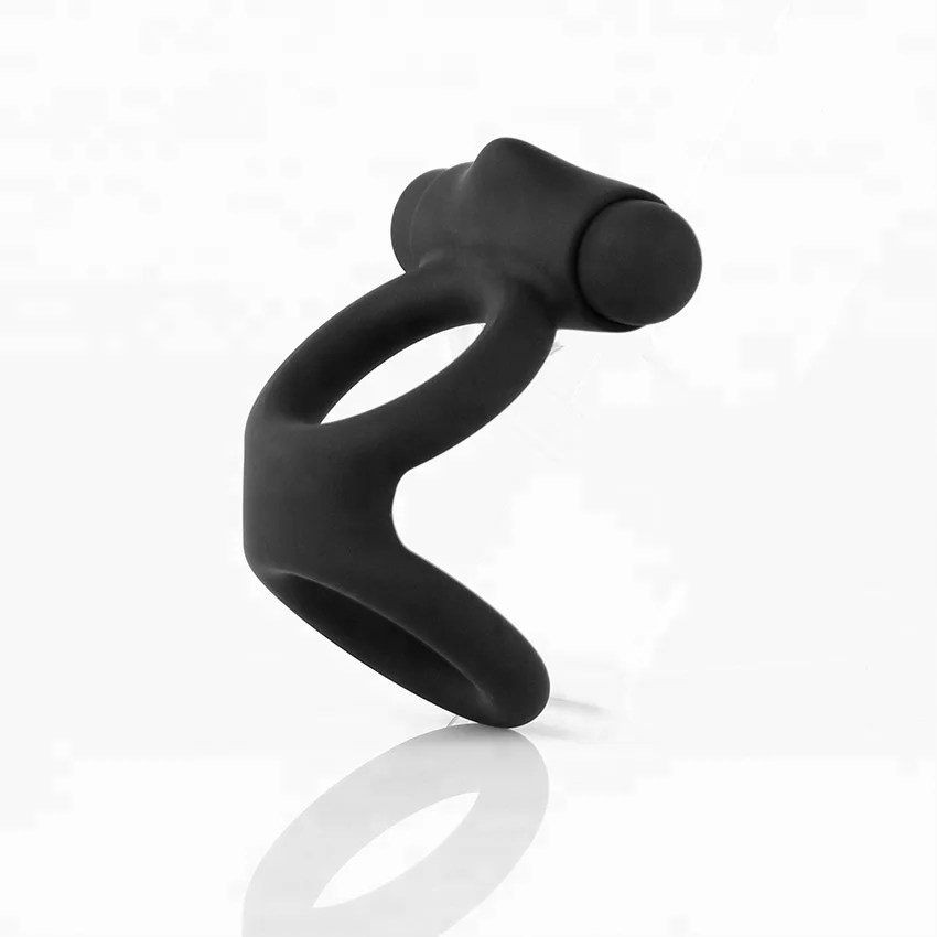 Dual cock ring vibrator prostate massager cock ring male Waterproof mute bullets vibrator with ring