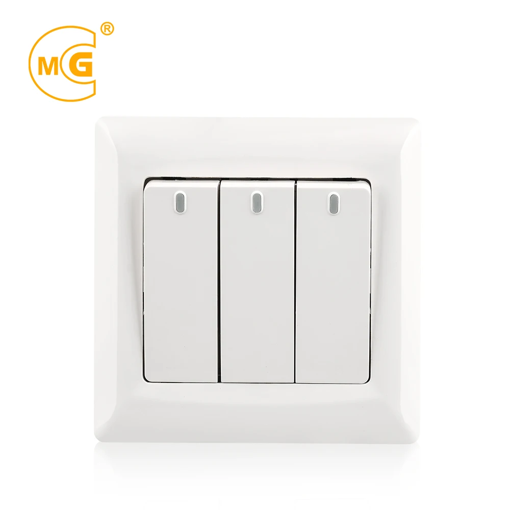 Types of night electrical wall switch with led indicator light