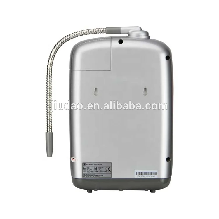 Best selling 7 plates Blue color glass touch screen with inner filter alkaline water ionizer