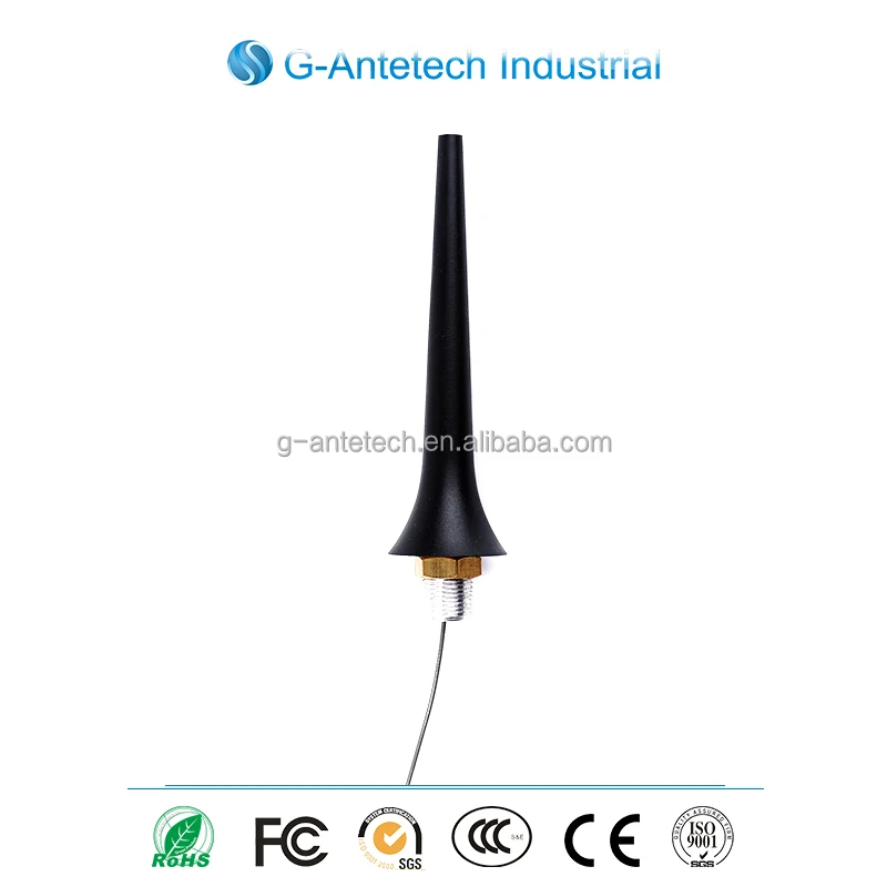 (Factory) manufacture high gain 3dBi long range 2.4g wifi booster antenna with screw/hole/roof mount rg174 cable