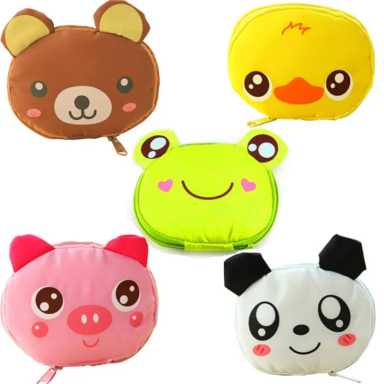 Animal Foldable Reusable Recycling Shopping Tote Bag Travel Totes Grocery Bags