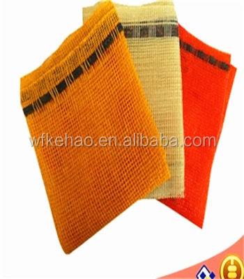 Potato onion packaging poly mesh onion net sack pp leno bag