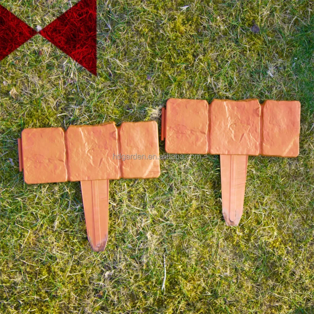 Stone look Plastic Small Fence