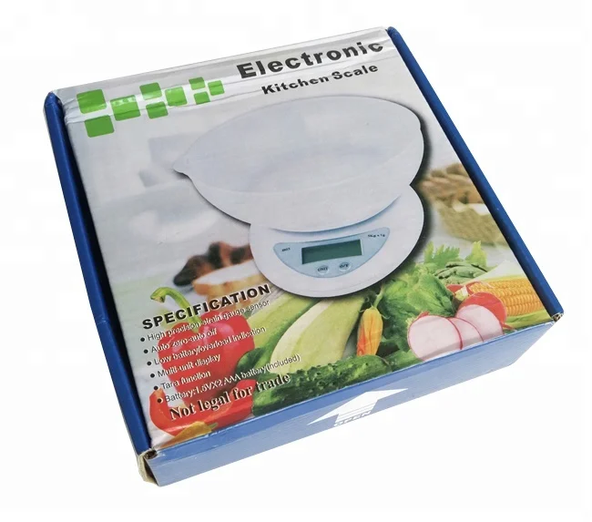 Custom Amazon Hot Selling Branded 1kg Digital Multifunctional Kitchen Scale with Removable Bowl