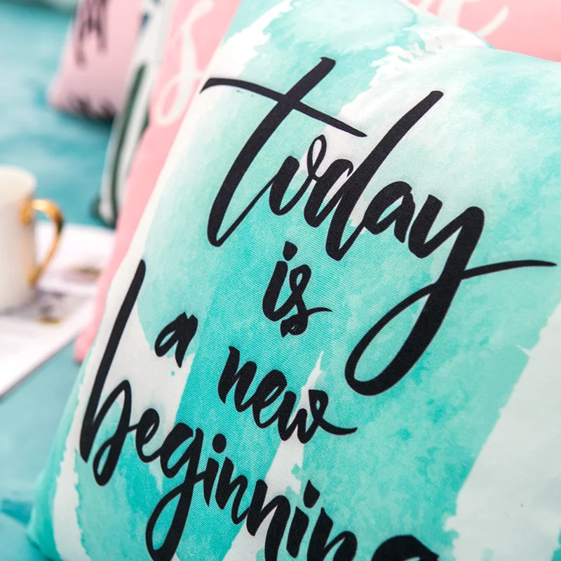 Wholesale custom high quality printed cushion cover throw pillow cover decorative