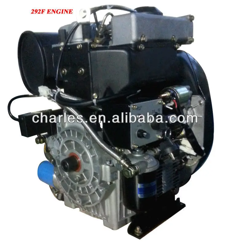 2 cylinder 4 stroke air cooled diesel engine 292F for generator