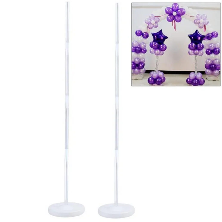 Balloon Column Stand Kits Arch Stand with Frame Base and Pole for Wedding Birthday Festival Party Decoration