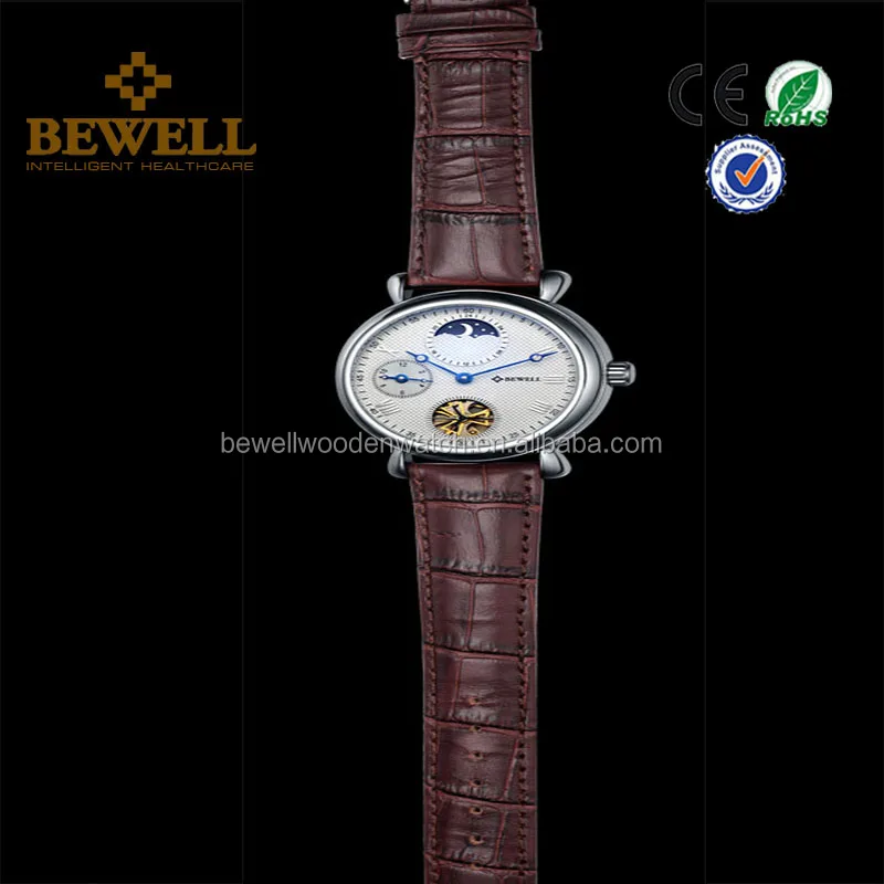 Unisex wrist watches full automatic luxury design moon phase visible movement mechanical watch