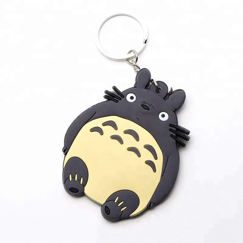 China Factory Wholesale Custom Totoro Anime Pvc Keychain