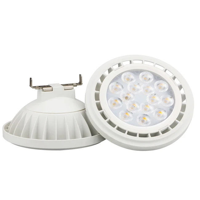 12v-220v 10degree aluminum high power bridgelux cob 15w g53 gu10 led ar111