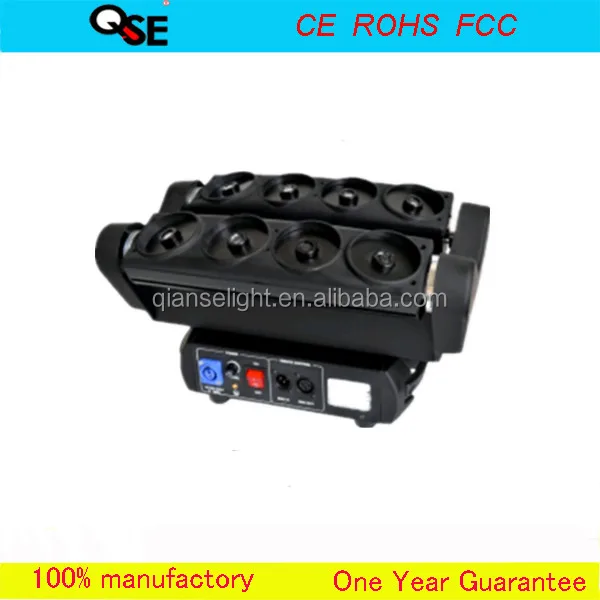 80mW@532nm Green Spider laser disco moving head light RGB spider