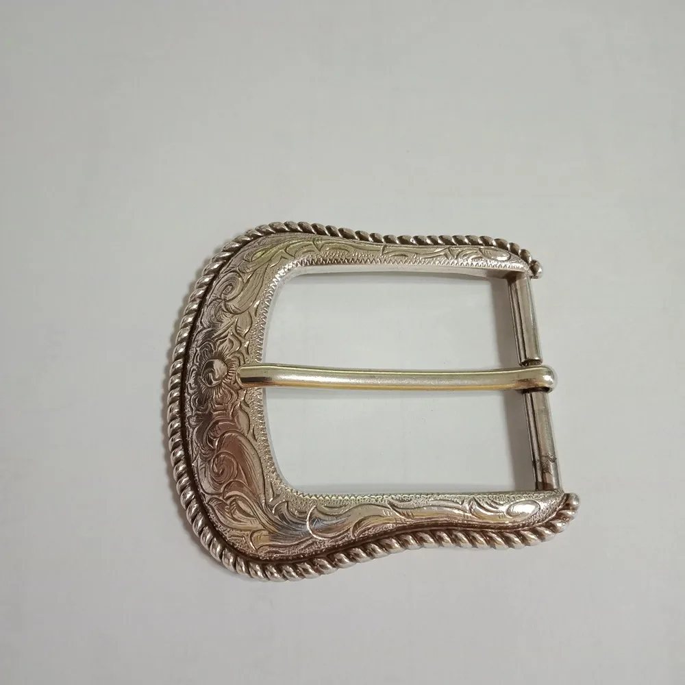 western rope pin buckle for leather belt