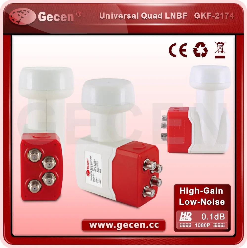 Gecen Universal Ku band Fuji Quad LNB Model GKF-2174