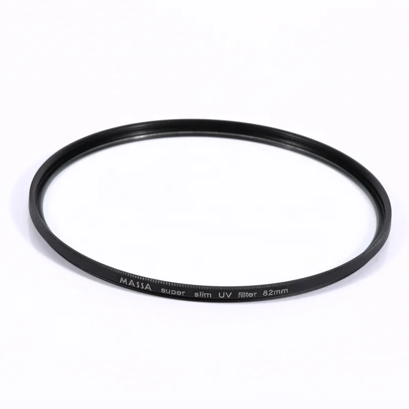 massa Photographic Equipment digital camera accessories CNC Machining aluminum ring optical glass  82mm camera lens uv Filter
