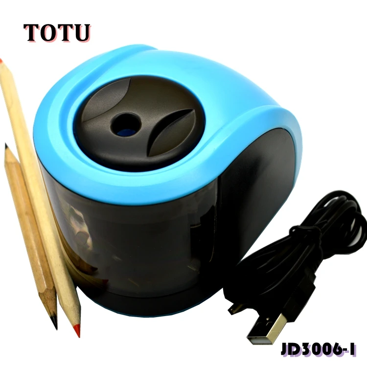 JD3006-1 синий/1 отверстие компактный рабочего Электрический точилка для карандашей/High Tech 1 К долгий срок службы нож машина