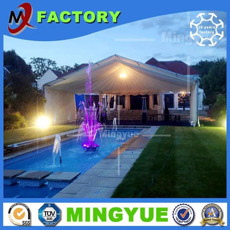 Hot sale cheap 1000 people outdoor Waterproof large event marquee wedding party tent with Clear glass roof