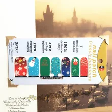Merry Xmas Party Time Nail Arts Sticker 14 pcs set Waterproof Nail Decals Art Stickers Manicure