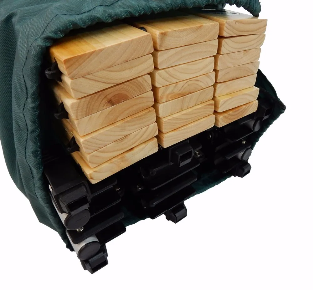 LIGHTWEIGHT OUTDOOR CAMP PICNIC HEIGHTS ADJUSTABLE FOLDABLE ROLL WOOD TABLE