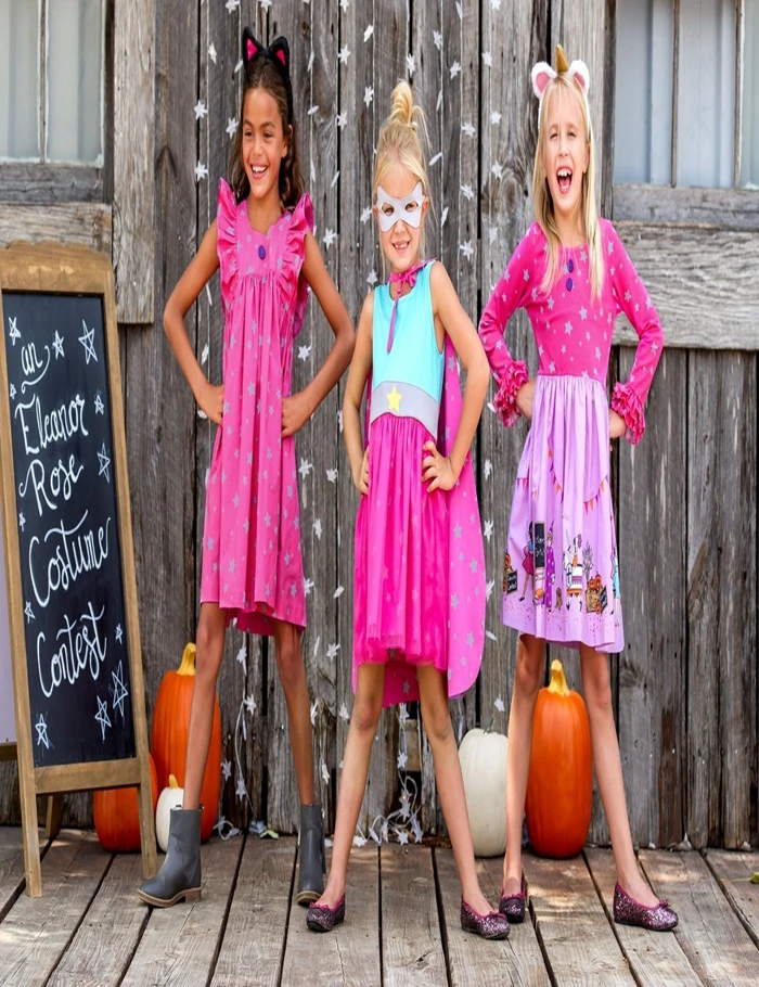 Girl Boutique Dress Long Sleeve Floral Pattern Ruffle Cute Sweet children clothes girls dresses