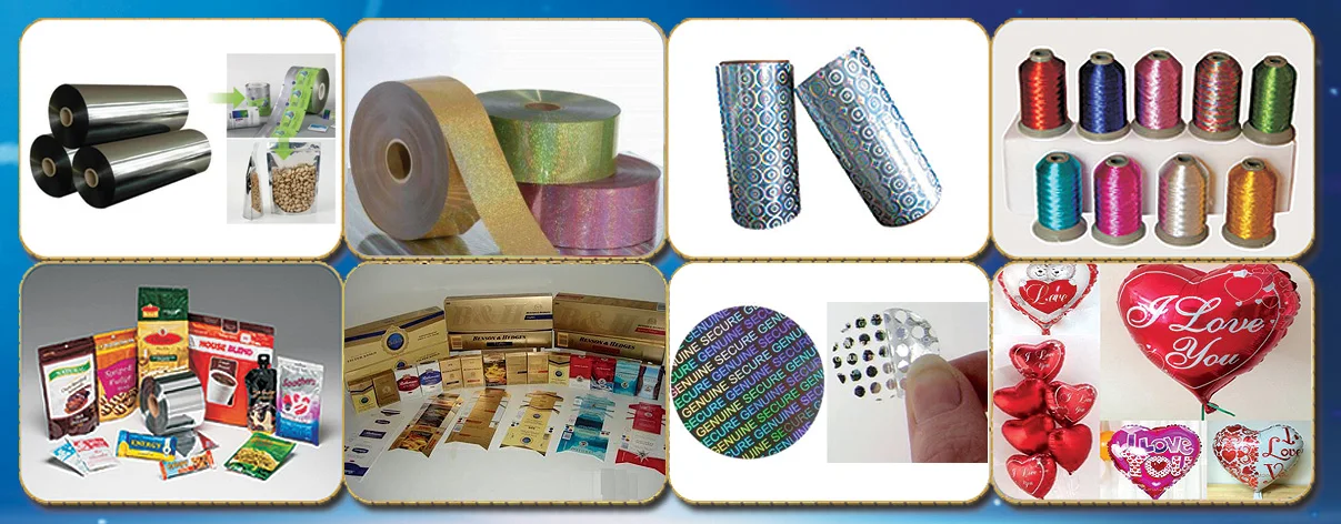 
rewinding & slitting machine for BOPP film from 6 microns to 60 microns 