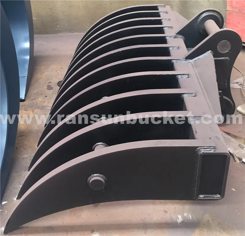 
Root rake for mini excavator 