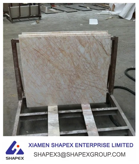 white marble with gold vein made in Greece Greek golden spider marble