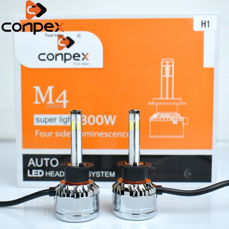 Conpex M4 4Sides H1 LED Car Headlight Bulbs