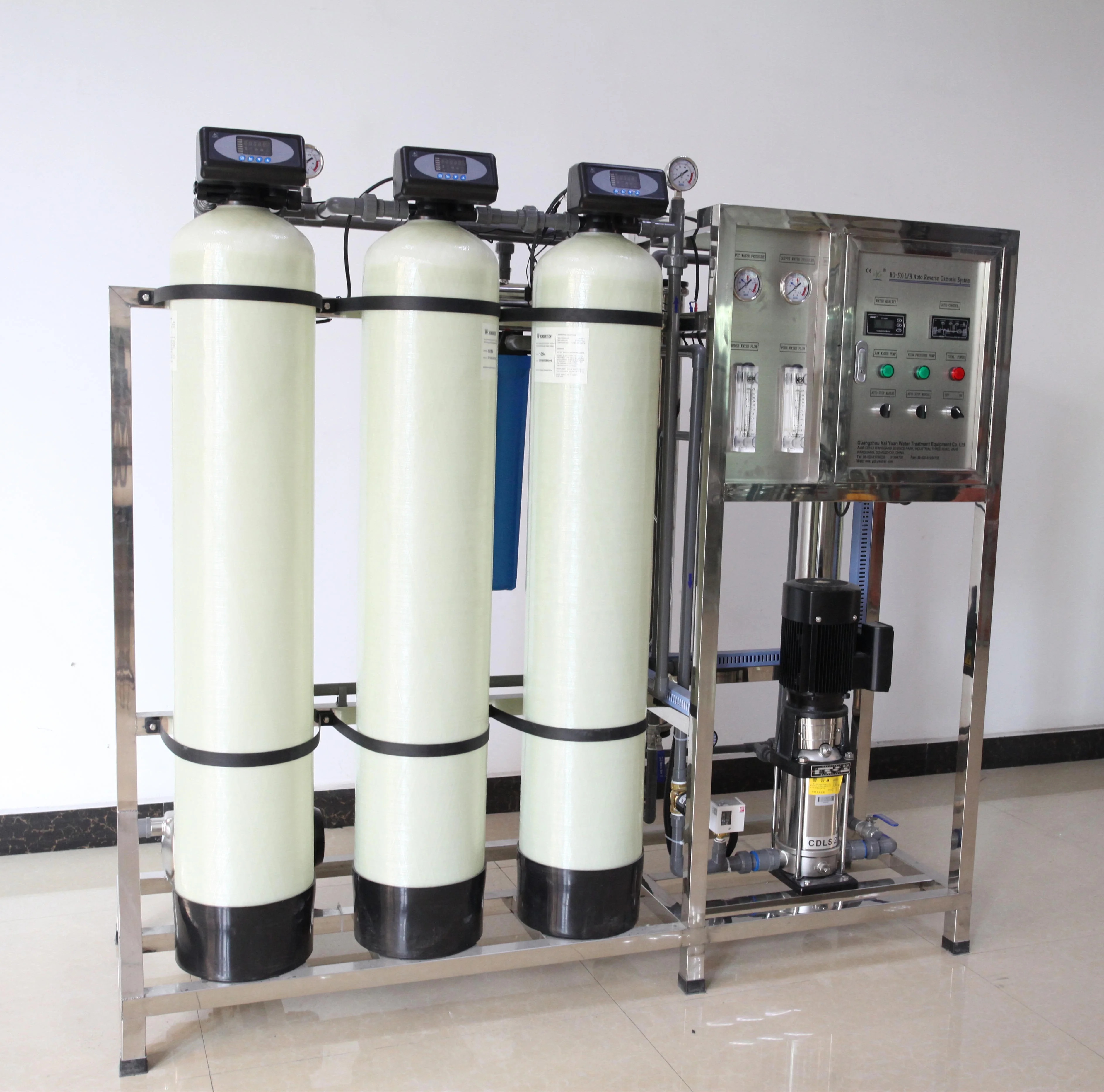 500LPH Mineral Water Filtration Filter RO Electrodialysis Equipment Battery Reverse Osmosis System Treatment Plant