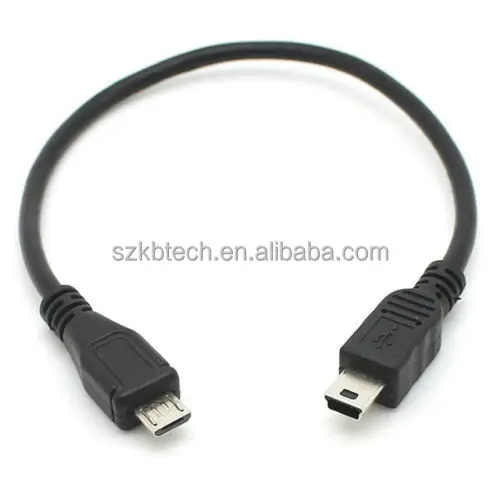 Микро-USB Тип B папа к Мини USB Тип B папа хост OTG адаптер Кабельный разъем