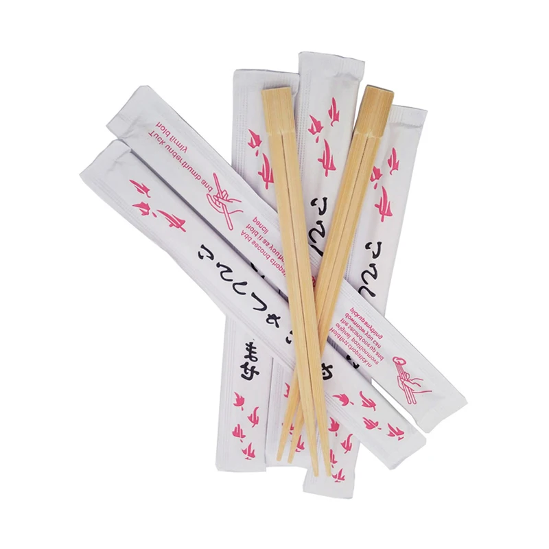 Одноразовые палочки для еды с полными бумажными рукавами, для использования в ресторане