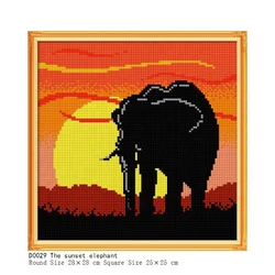 Factory price animal pattern 5d rhinestone canvas wall art wholesale diamond painting