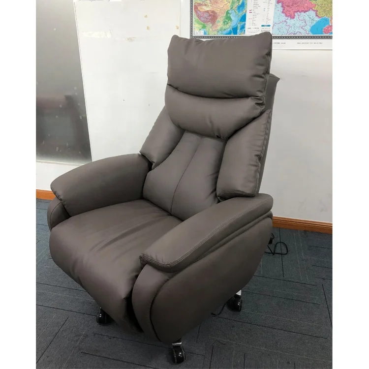 
New Star Electric Multifunction Genuine Leather Recliner Soft Office Chair 