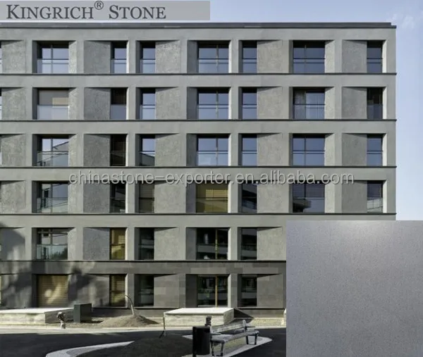 
Black basalt lave tiles natural basalt stone for architecture facade 