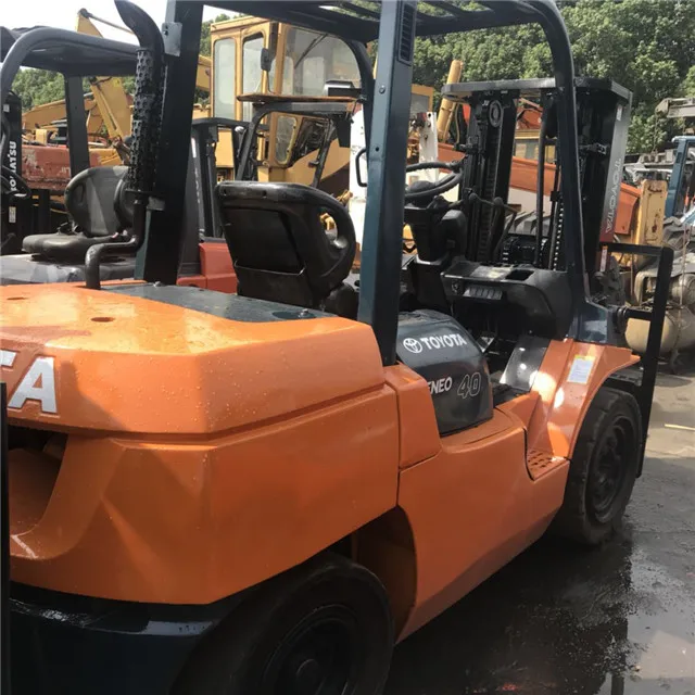 
Used forklift toyota 4 ton / fd40 with side shift ,Secondhand japan Manual Pallet Truck forklift 4 ton with 2 stages for sale 