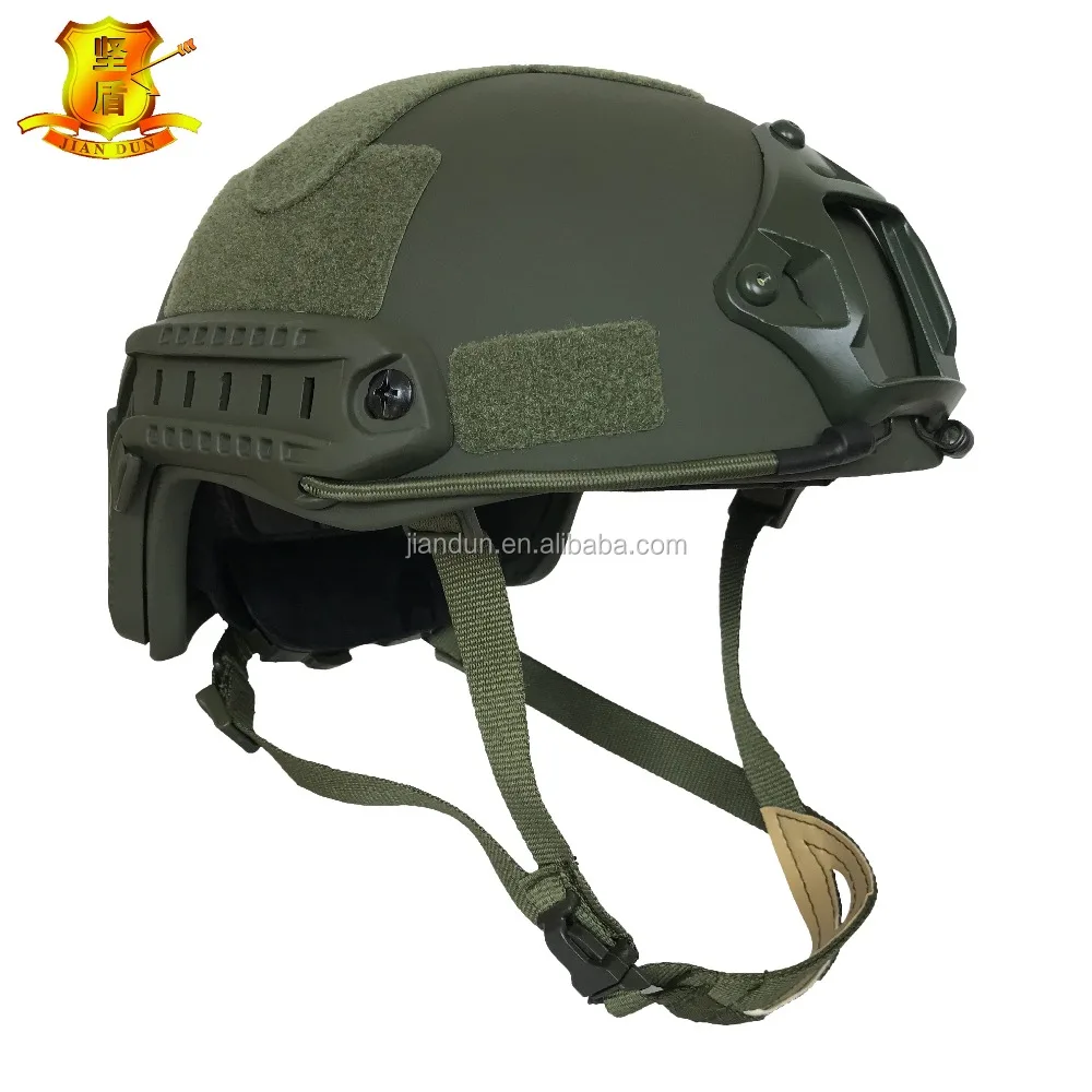 
High Impact Resist High Strength Army Police Military NIJ 3A IIIA 9mm .44 Combat Tactical Bulletproof Aramid PE Ballistic Helmet 