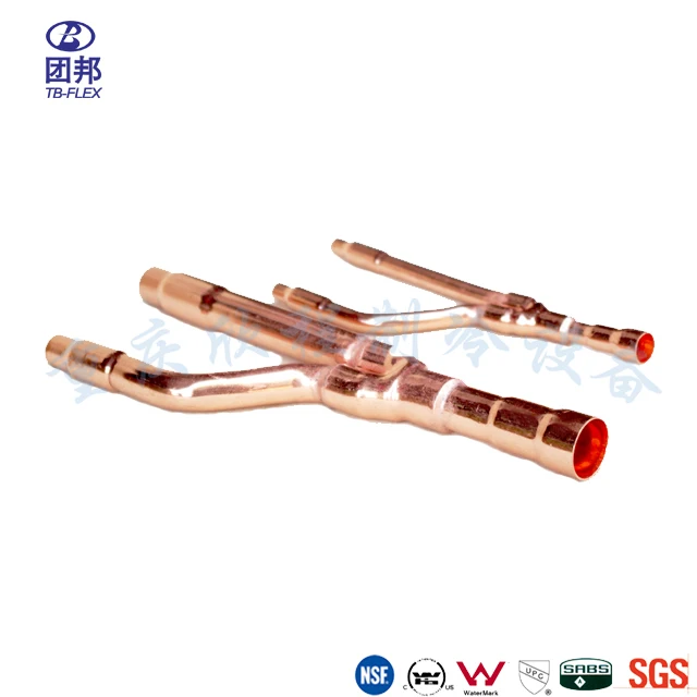 Central Air Conditioner Copper Disperse Pipe Branch Pipe  for Daikin 33T VRF System