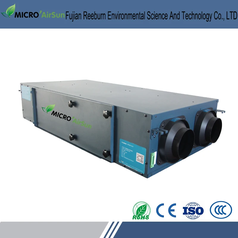 Lcd control panel vertical type air handling unit