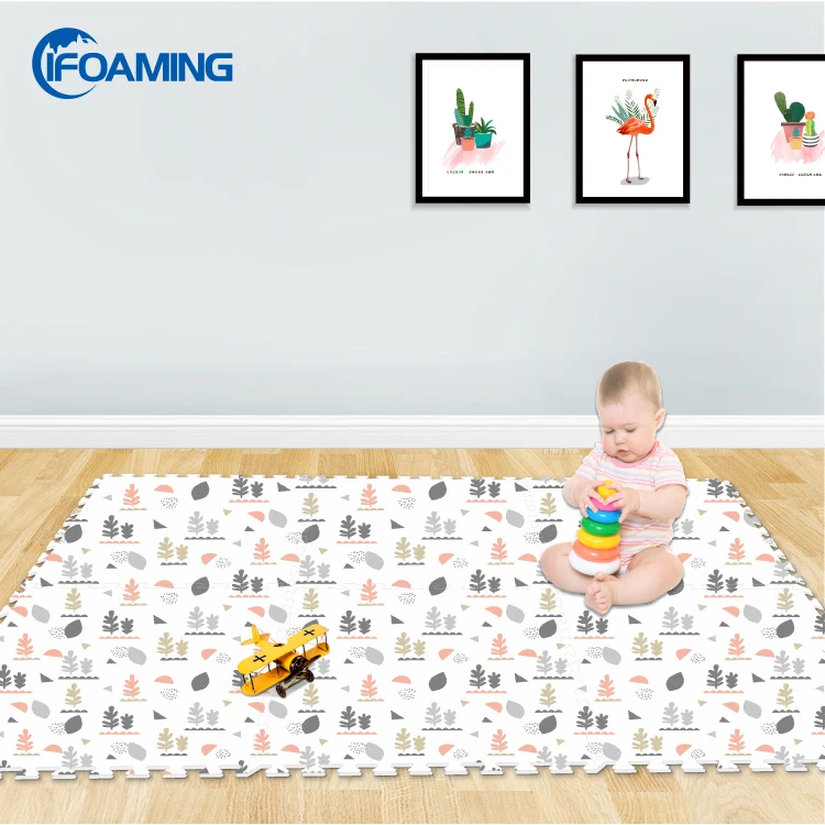 Factory sell foam mat children baby puzzle floor EVA puzzle floor  crawling mat game mat