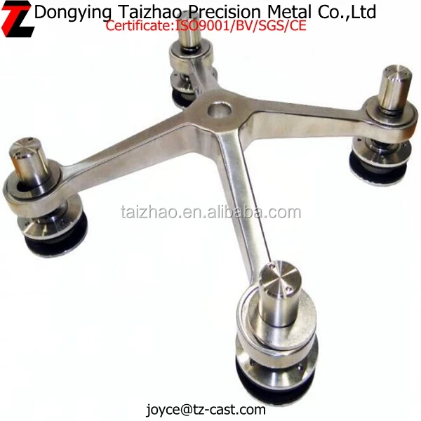 Stainless steel glass spider for curtain wall holder