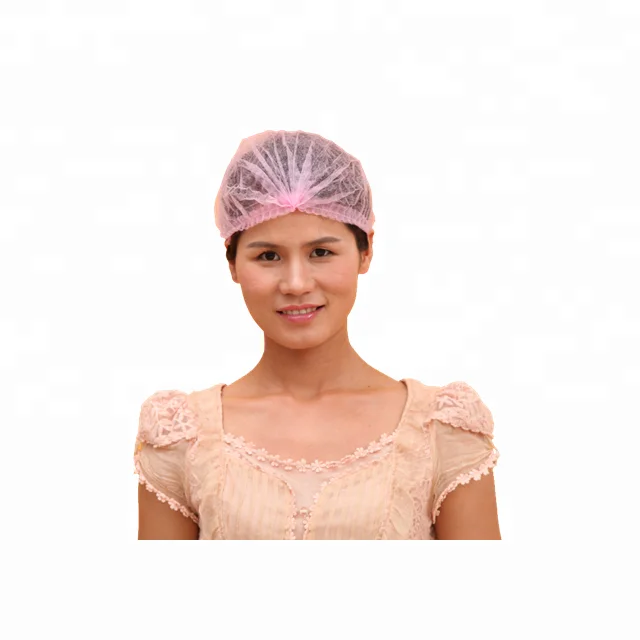 
Machine Made Non Woven Mushroom Clip Cap Surgical Cap Disposable Hair Head Cover Bouffant Caps 