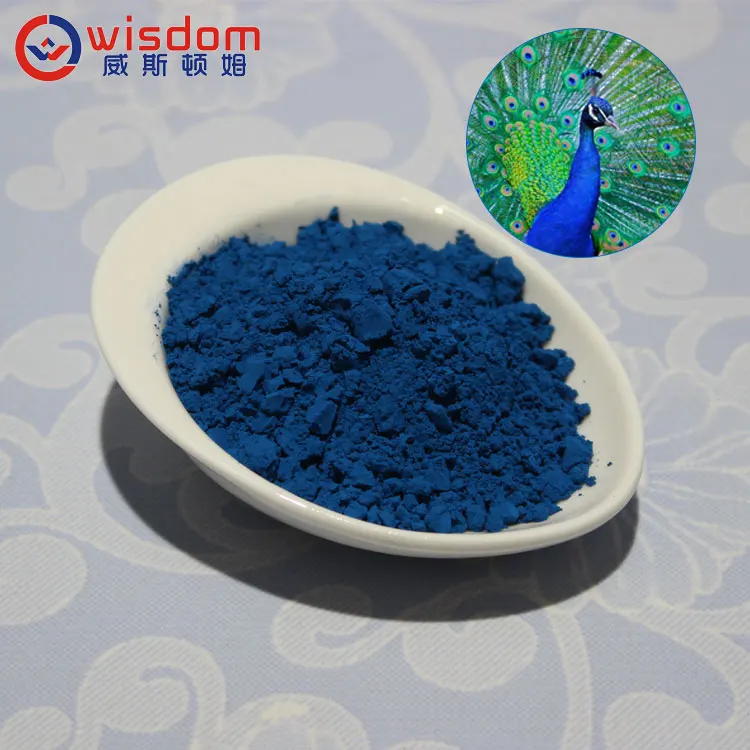 Peacock blue color pigments for porcelain
