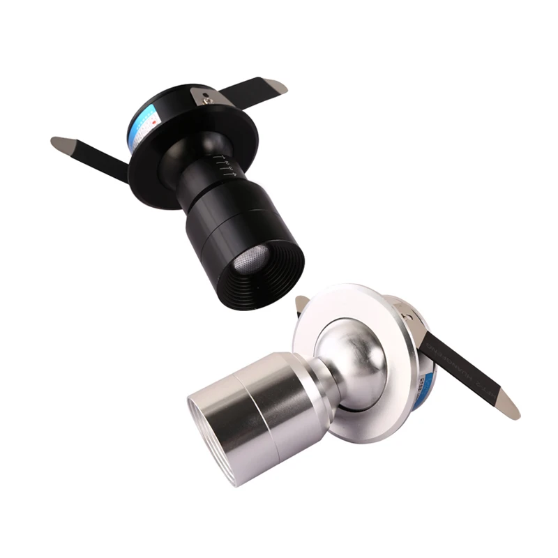 
5W Recessed beam angle adjustable zoomable cob led focus spotlight for cabinet museum lighting 