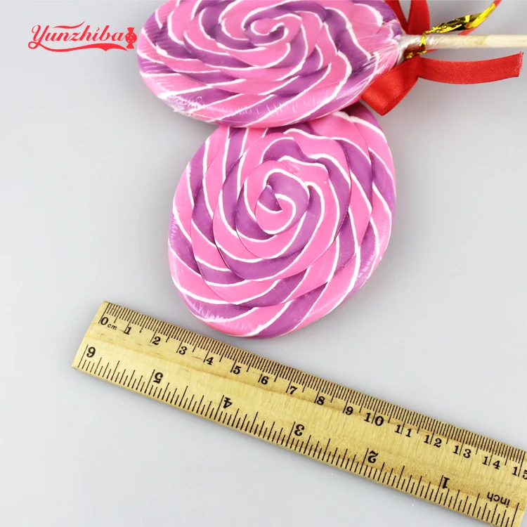 Wholesale Big Easter Egg Shaped SwirlL lollipops In Hard Candies