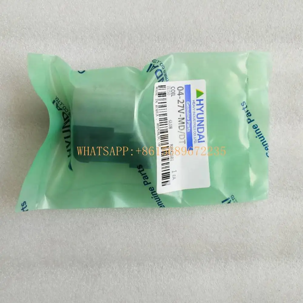 SOLENOID VALVE COIL ZGAW-00008  04-27V-MD/DT   3036401  FOR EXCAVATOR R140W9 R170W9  R210LC7 R210W-9  R360LC9 R480LC9