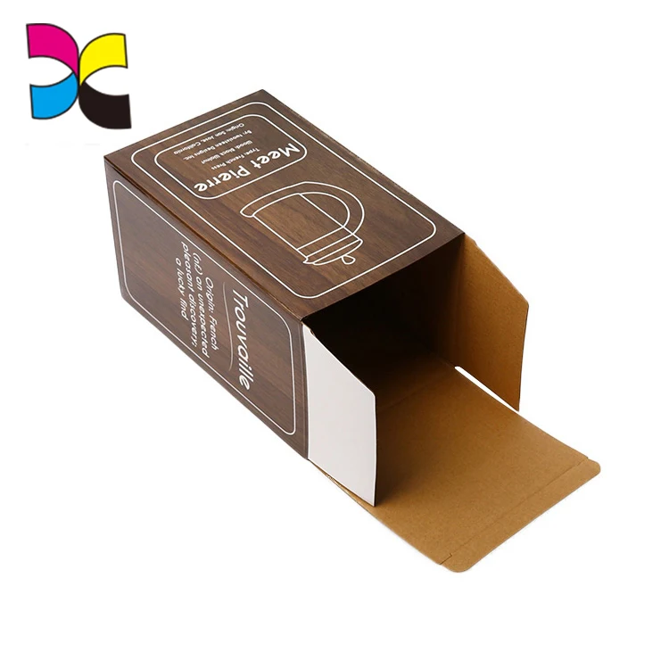 Стильный новый дизайн, цветная печать, вставка из гофрированной бумаги, нижняя бумажная коробка, упаковочная коробка для чайника