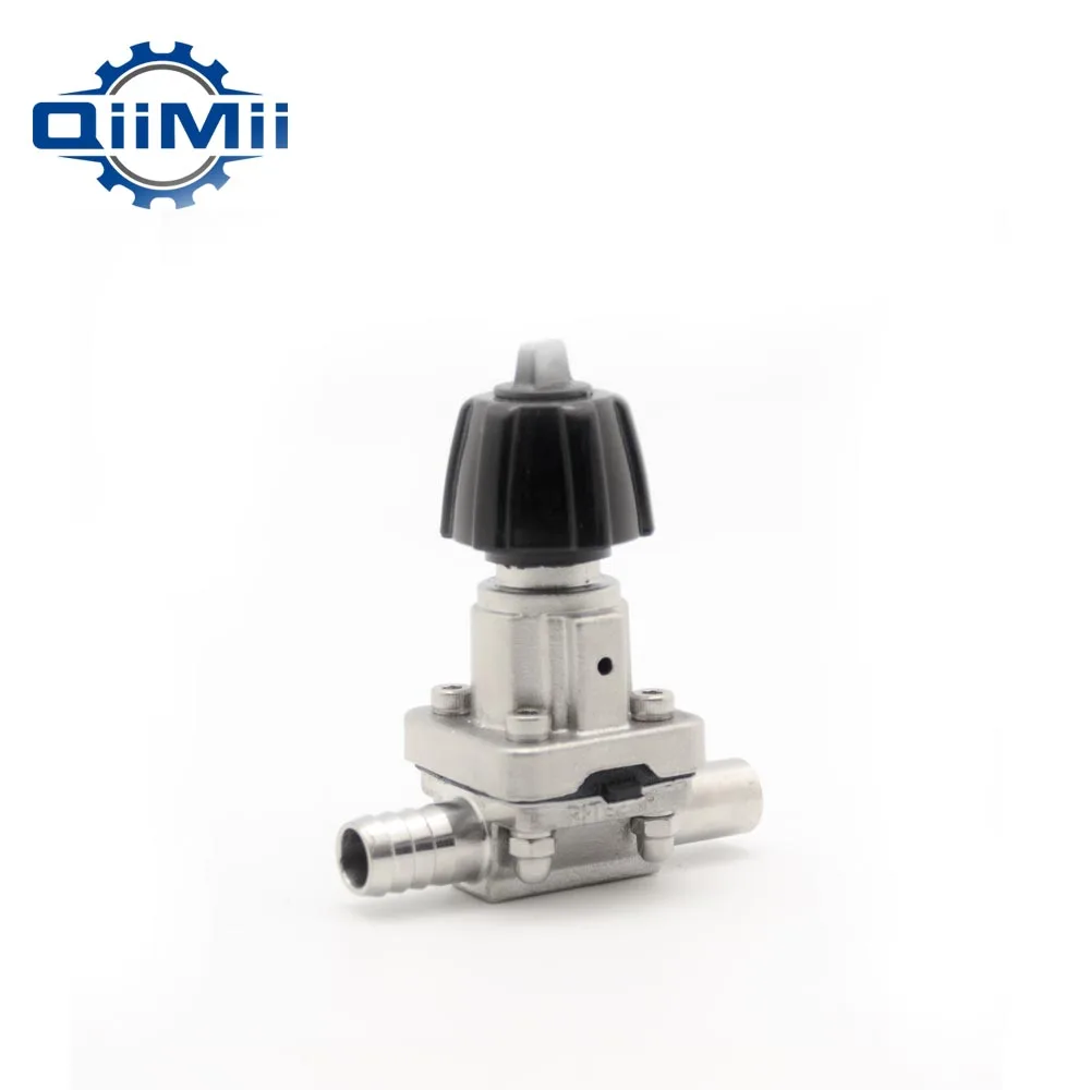Sanitary Stainless Steel Pneumatic  Mini Type 2-Way Water Diaphragm Valve Electric or Handle Water Fluid Solenoid